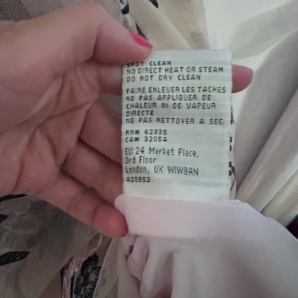 Embroidered Garden Party Outdoor Wedding Bridesmaid Floral Midi Tea Length Dress - Picture 11 of 16